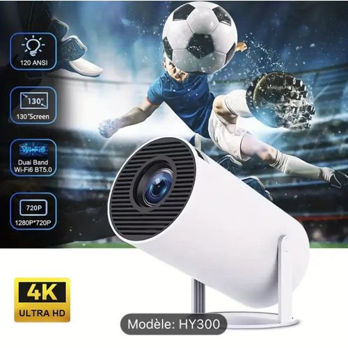 Mini projecteur portable LED 4K HY300